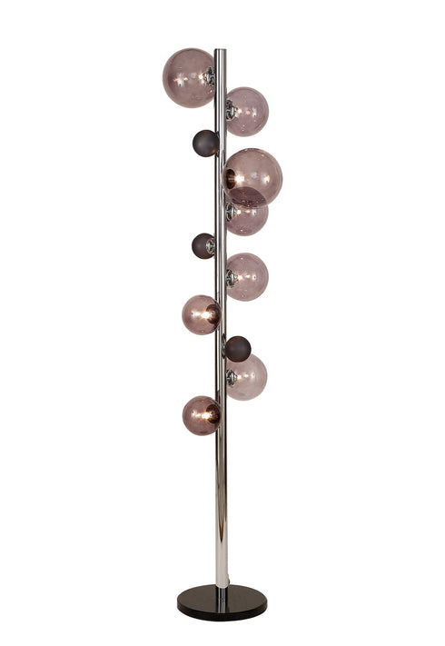 Rome Floor Lamp 8 Light With White Marble Base